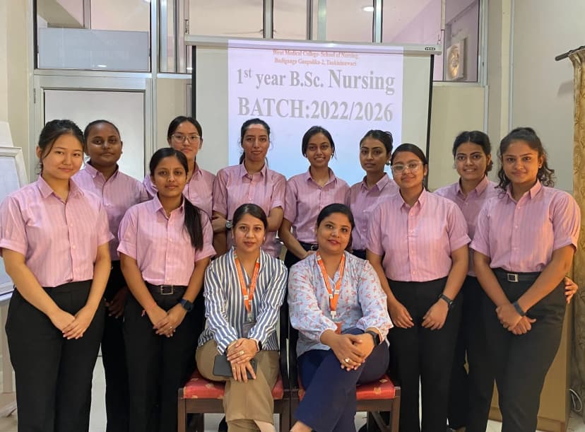 Nursing students at Birat Medical College